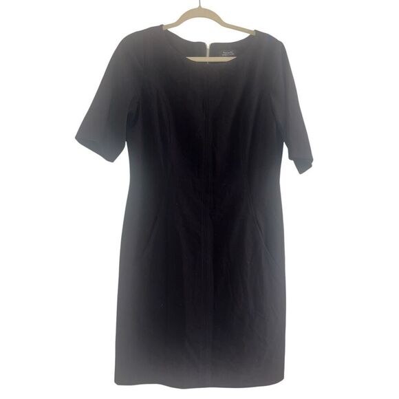 ✨Tahari Seamed A-line Sz 10 Black Dress✨ - Picture 2 of 7